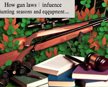 How Gun Laws Influence Hunting Seasons and Equipment